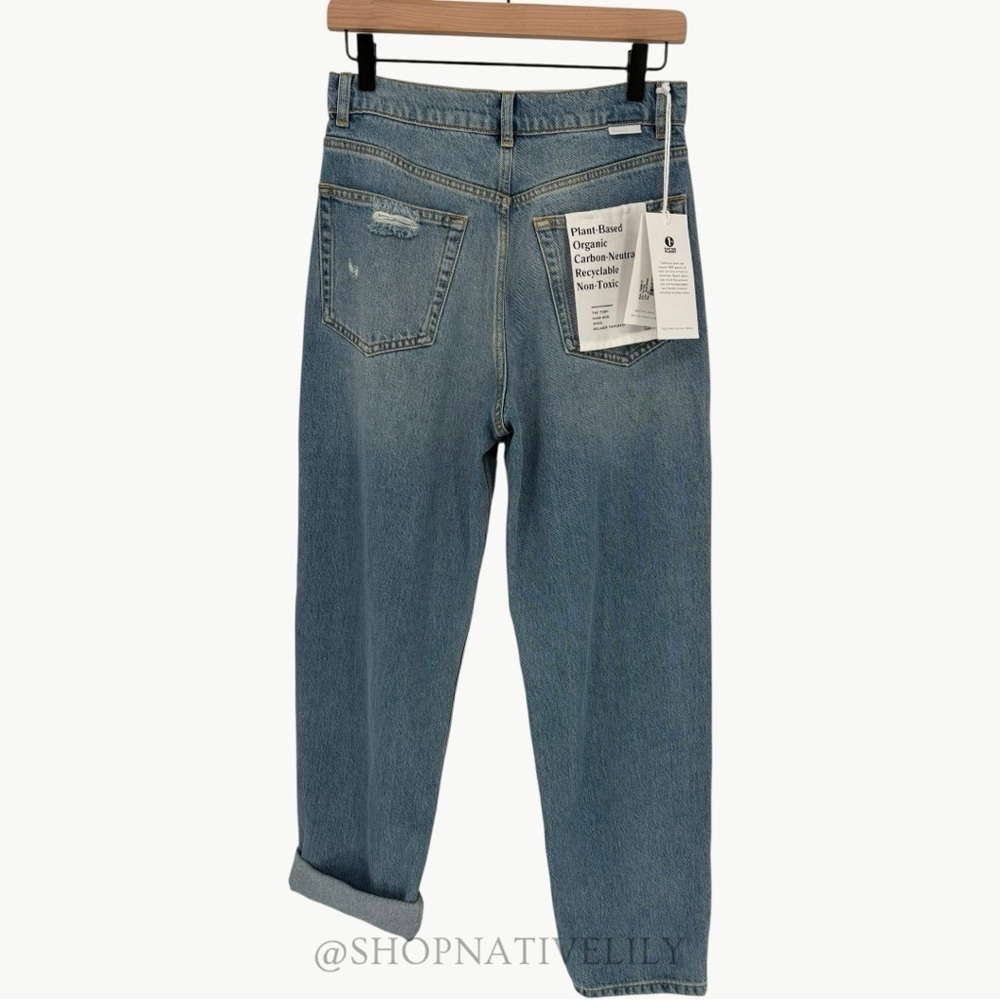 BOYISH Toby High Rise Relaxed Fit Jeans Size 27 Great Dictator Distressed New - Picture 7 of 13